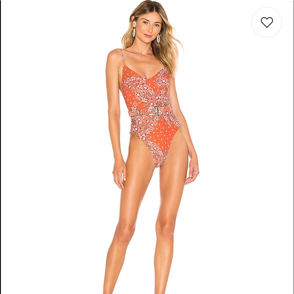 Onia x WeWoreWhat - one piece in bandana print